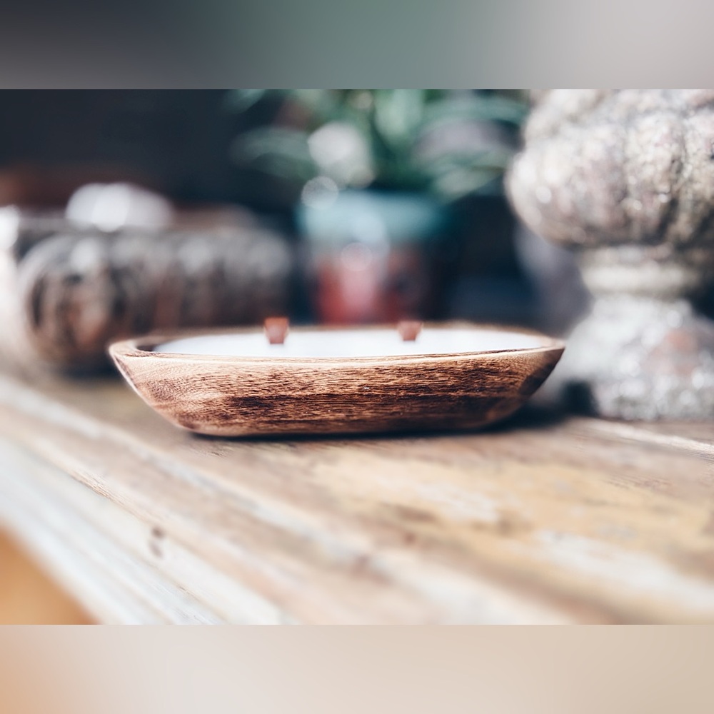 Candle Soy  Reusable Wooden Dough Bowl - Picture 8 of 10